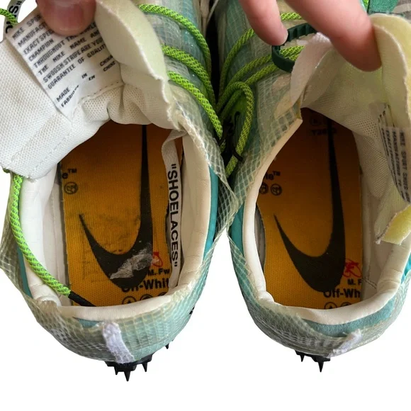 Nike x Off-White Waffle Racer Vivid Green Women 9 NEW Authentic Virgil Abloh - Picture 4 of 5